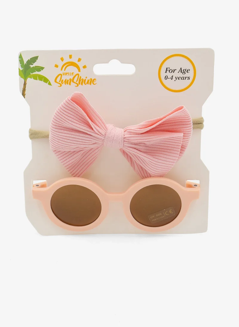 D'Daniela Glasses and Headband Set For Babies and Girls Pink Colour