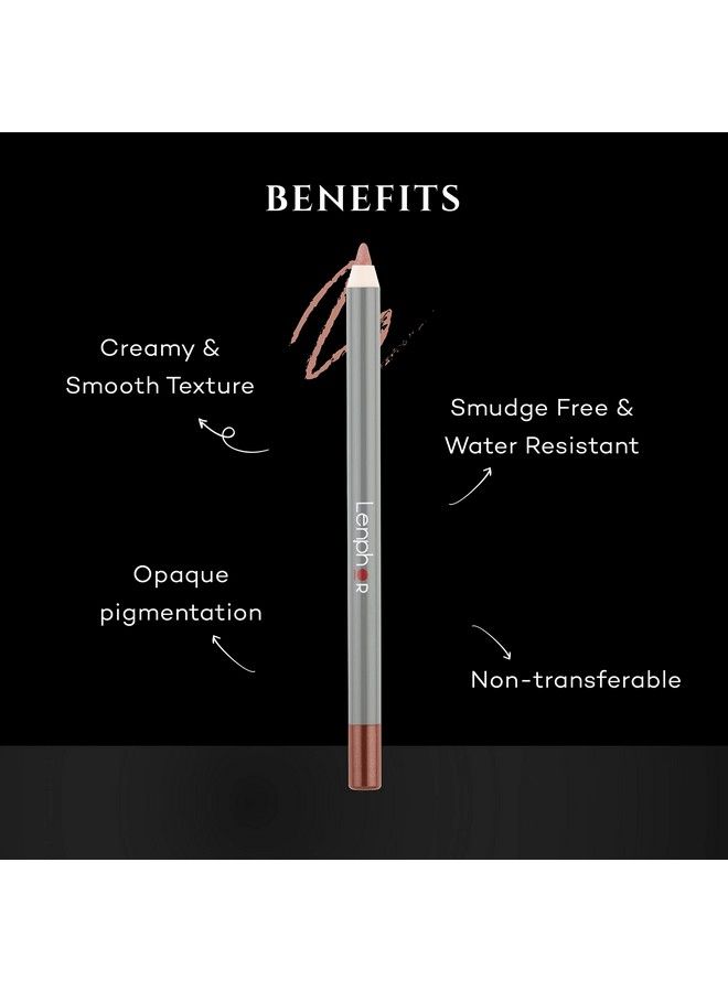 Lenphor Rebel Lip Liner Pencil Water Resistant& Long Lasting Lip Pencils Matte Finish Pointed Tip With Precision Lip Liner For Women & Girls Dusky Brown04 - Image 3