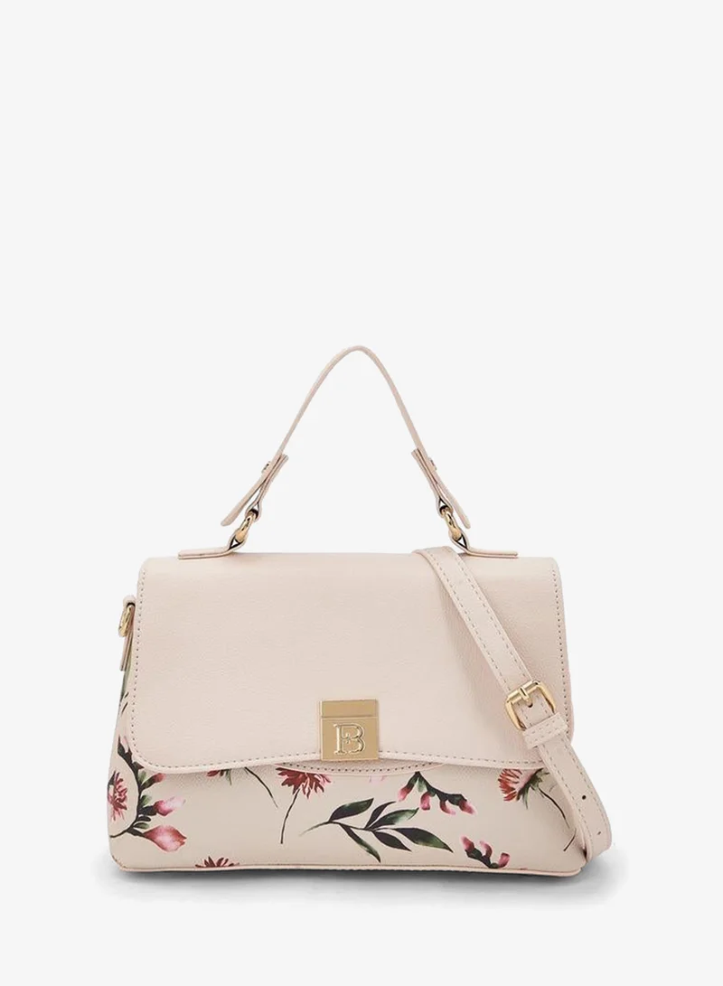 Flora Bella By Shoexpress Floral Print Crossbody Bag With Detachable Shoulder Strap