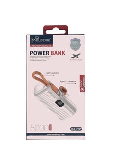 mpBLBERRI 5000mAh Power Bank with Lightning & Type-C Connectors - Fast Charging & Versatile  - Image 1