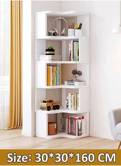 Multi Tiers Corner Bookshelf Bookcase Storage Rack Wood Corner Bookshelf for Study Room Living Room Office 30x30x160 cm - pzsku/ZD421B1E48A89D97CC8E6Z/45/_/1732223017/35db72e5-ca26-4717-b608-1e908a19e90f