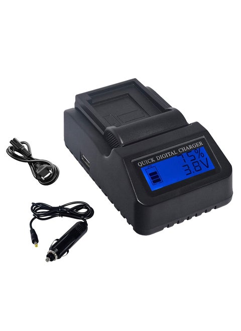DMK Power LP-E10 LCD USB QUICK DIGITAL RAPID CHARGER for Canon EOS Rebel T3 T5 T6 T7 X50 X70 EOS 1100D EOS 1200D EOS 1300D EOS 2000D Digital Cameras
