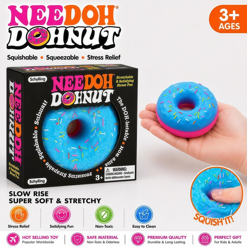 Donut Squishy Slow Rising Stress Relief Toy - Image 1