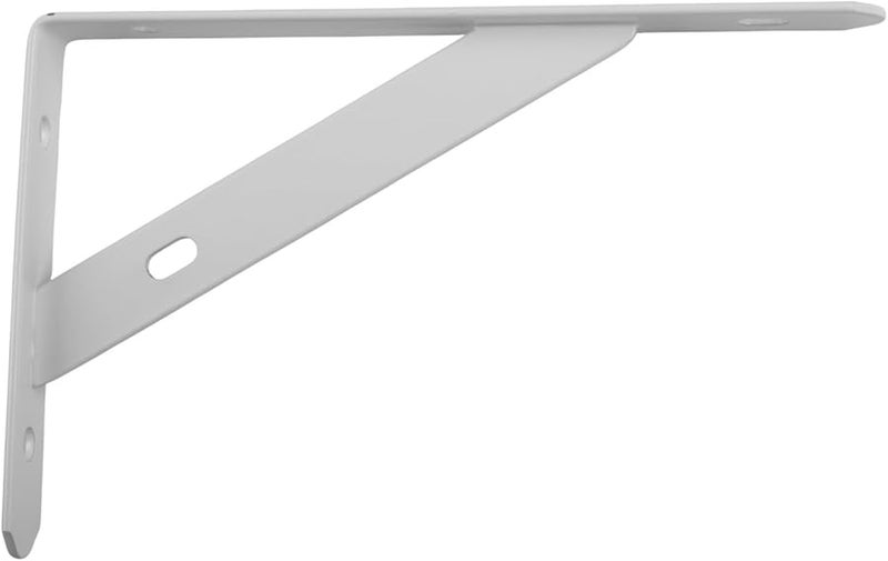 White 6 Inch L Shape Shelf Brackets 2 Pack Cold Rolled Steel for Home and Office Use - Image 5
