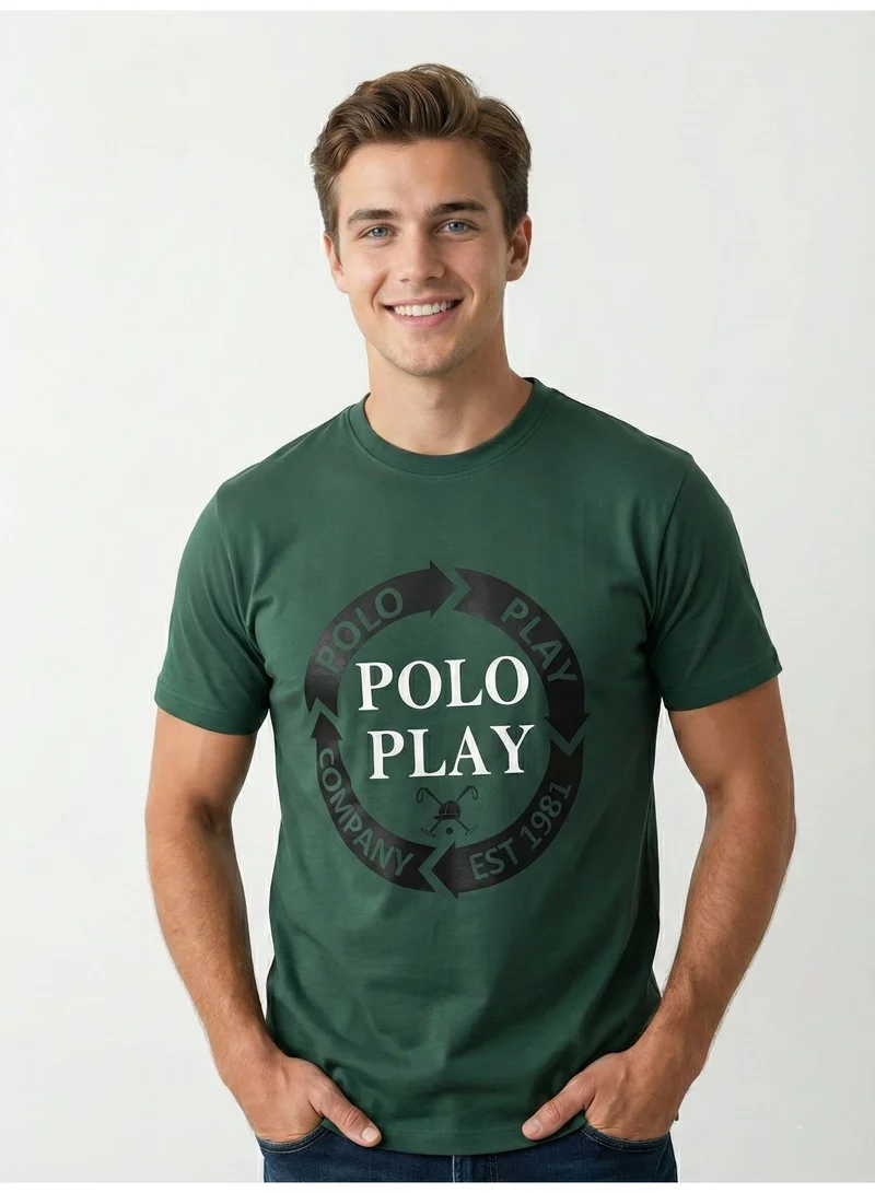 Polo Play Boys Graphic T-shirt -GREEN