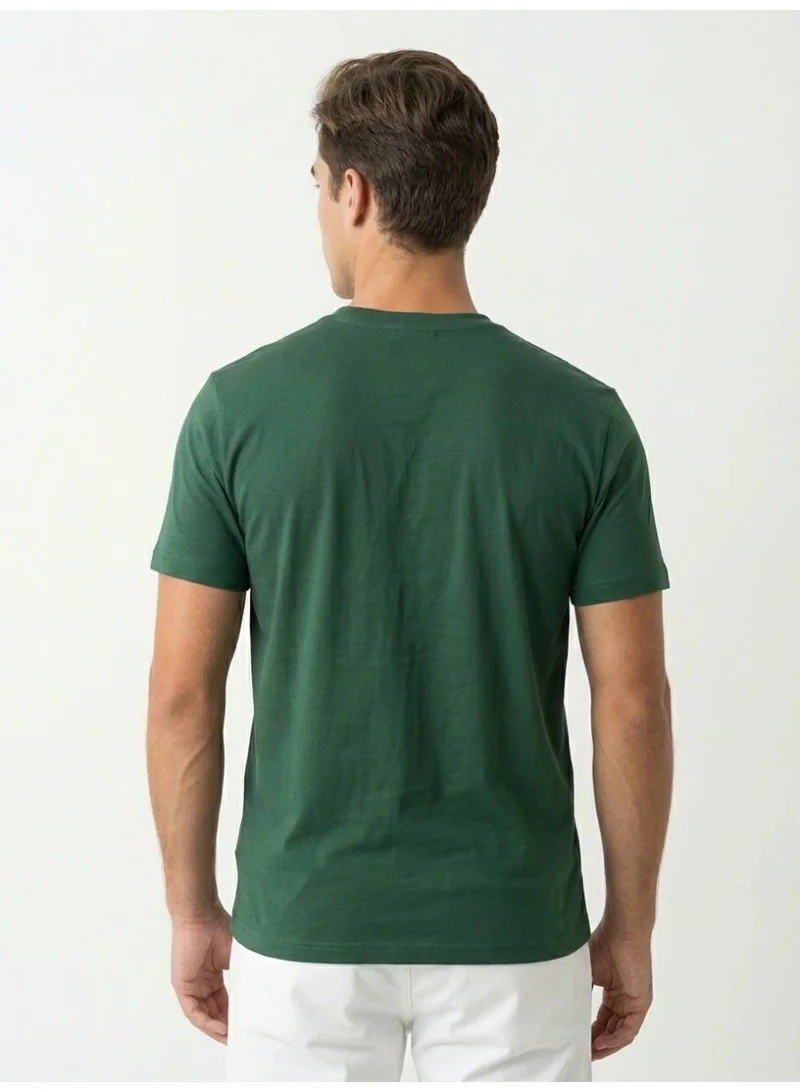 لعب البولو تيشيرت مطبوع للأولاد - أخضر