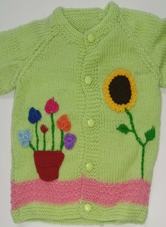 Cute Collection مجموعة رائعة من كنزات الصوف المحبوكة يدويًا مع بيجاما وقبعة وزوج من الجوارب للأطفال من عمر 6 إلى 9 أشهر وحديثي الولادة، متعددة الألوان - Image 3