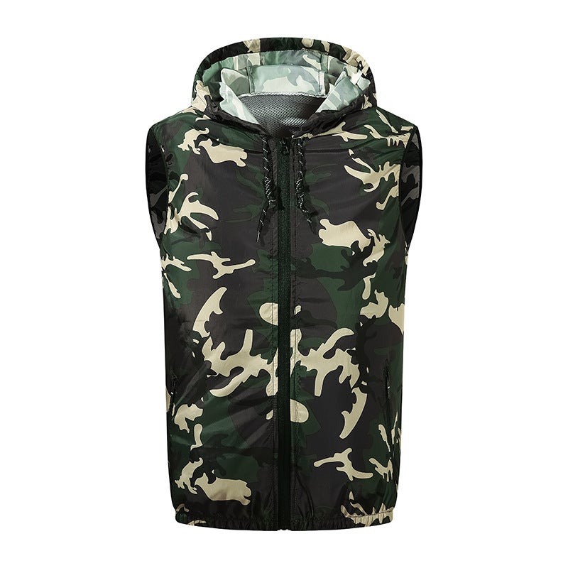 Leisure Cooling Refrigeration Air Conditioning Clothing Usb With Electric Fan Sun Protection Vest Work Clothes - Image 2