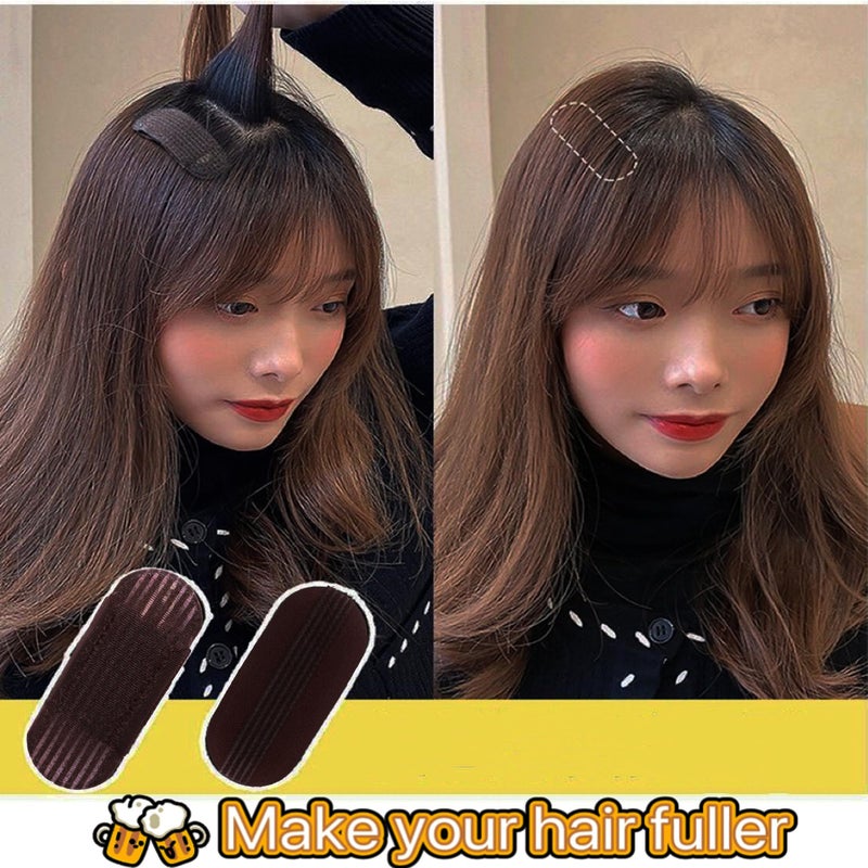YOOOYOOO Hair Base Sponge Invisible Clip Comb Bump It Up Volume Tool False Pads Hair Bump Styling Insert Tool Extensions Accessories (Brown) - Image 3