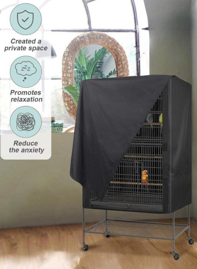 Generic (Without cage)Bird Parrot Cage Cover Waterproof Extra Large Good Night Parrot Birdcage Covers for Parakeets Budgies Macaw Square Cages  - Image 4
