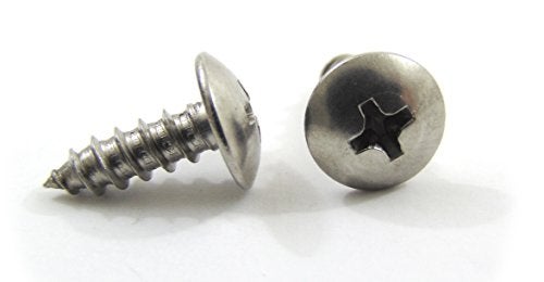 Bolt Dropper #10 x 3/4" Stainless Truss Head Phillips Wood Screw (100pc) 18-8 (304) Stainless Steel Screws by Bolt Dropper - Image 1