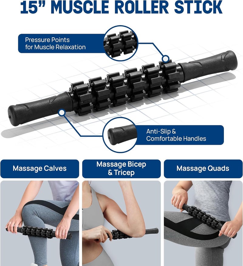 Yes4All High-Density Round Back Roller Foam, Exercise Foam Roller for Yoga, Pilates & Stretching - 12, 18, 24, 36 inch - Image 4