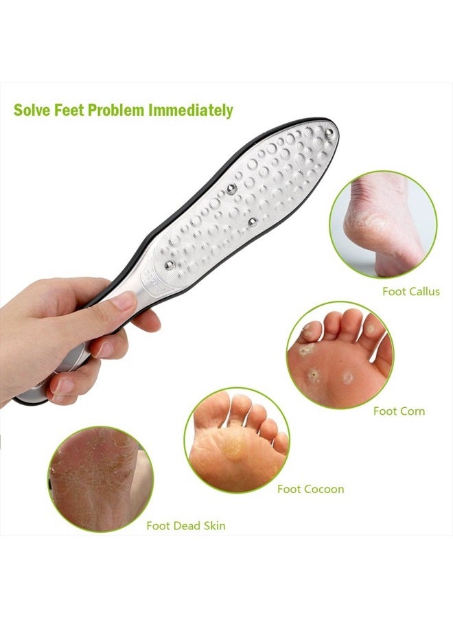 BEZOX Professional Foot File Callus Remover, Double Sided Pedicure Rasp for Cracked Heel and Dead Foot Skin - Heavy Duty Surgical Grade Stainless Steel - W/Cloth Storage Bag & Gift Box - Image 3