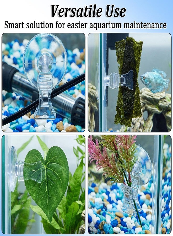 HaiFafafaing 6 Pcs Aquarium Suction Cups with Clips - Aquarium Suction Cup Clips - Image 5