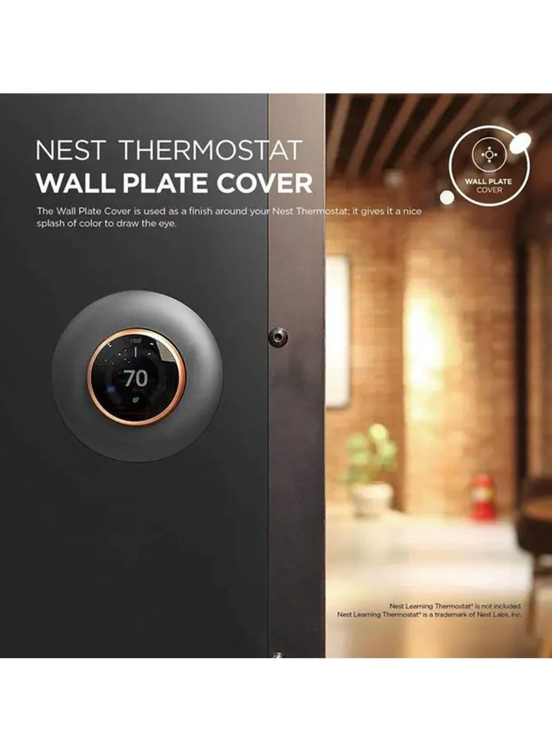 Elago Wall Plate Cover Suitable for Google Nest Thermostat Wall Plate Compatible with Nest Learning Thermostat 1st/2nd/3rd - Gray - Image 2