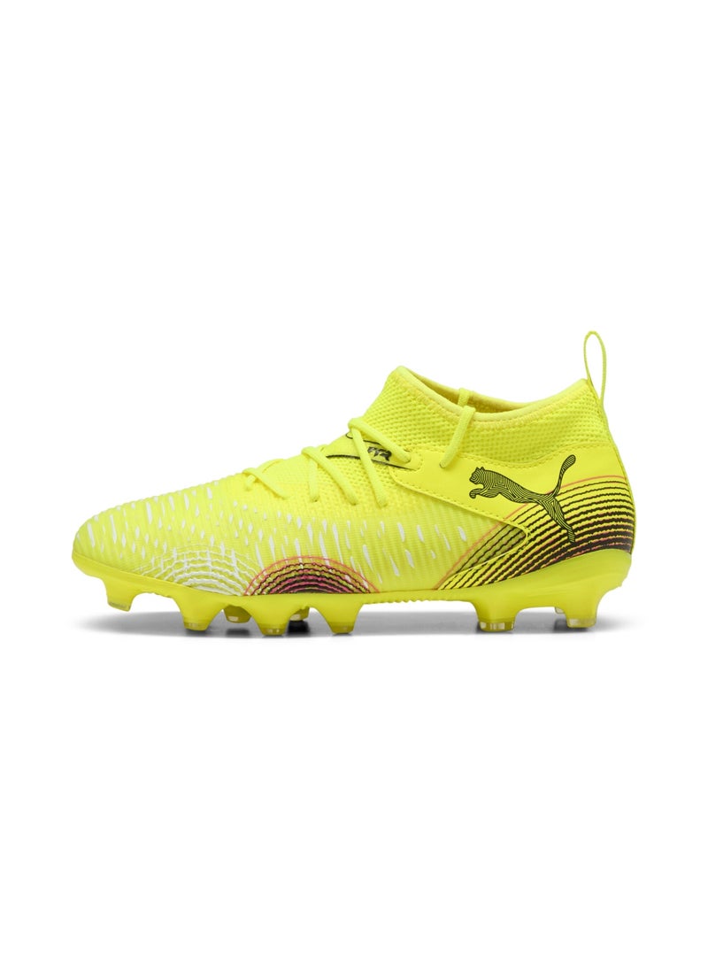 PUMA FUTURE 8 MATCH FG/AG Boys Yellow Football Boots - Image 1