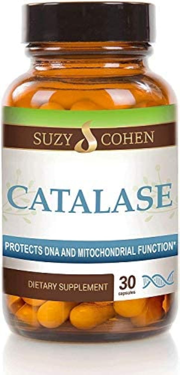 Script Essentials Suzy Cohen Catalase 12,500 Catu Dietary Supplement, Liver Enzyme, Neutralize Hydrogen Peroxide, Supports Healthy Skin, Hair, Blood, Cholesterol, 30 DR Caps - Image 1