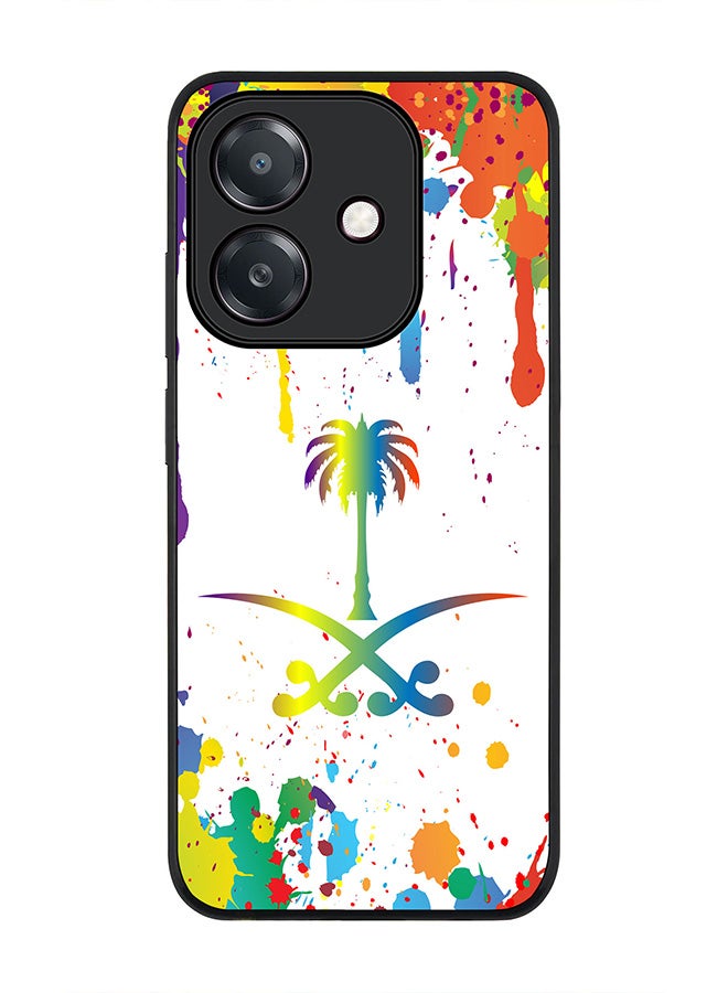 Stylizedd For Oppo A5i Case,Slim fit Camera Protection, Shockproof Thin Phone cover  - Colorful Saudi