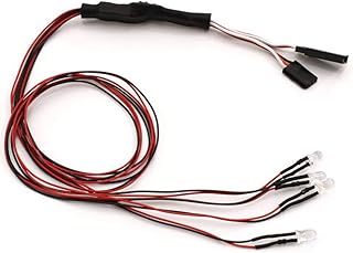 KYOSHO Kyosho 97054-4CR LED Light Unit 5mm/4Bulbs/L=400 Clear & Red : Fazer MK2  - Image 1