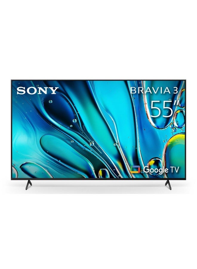 Sony BRAVIA 3 55 Inch 4k Smart TV HDR50 Hz K-55S30 Black K-55S30 Black - Image 1