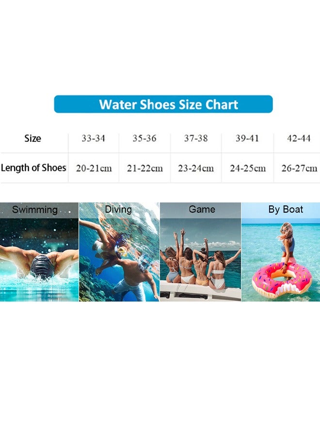 VUCATIN Water Shoes for Men Women Quick-Dry Aqua Socks Slip-on Beach Shoes Swimming Shoes Barefoot Yoga Socks for Sport Beach Swim Surf Yoga Exercise (B)  - Image 2