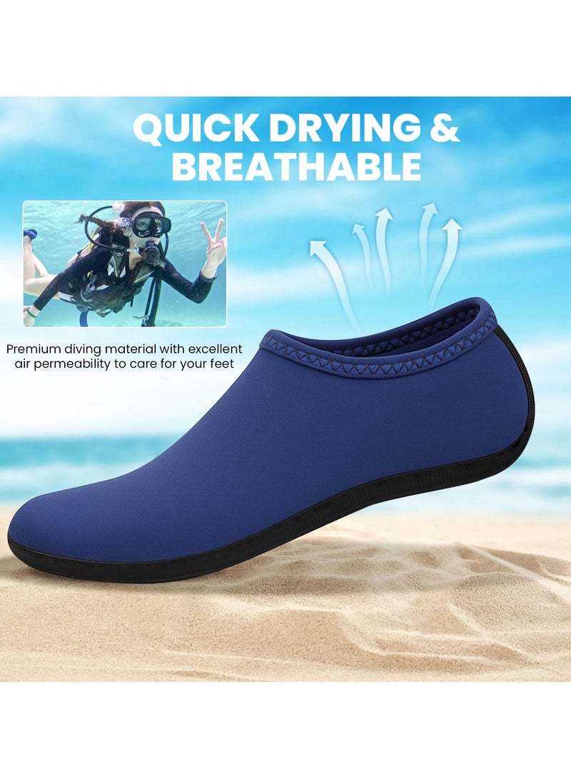 VUCATIN Water Shoes for Men Women Quick-Dry Aqua Socks Slip-on Beach Shoes Swimming Shoes Barefoot Yoga Socks for Sport Beach Swim Surf Yoga Exercise (B)  - Image 4