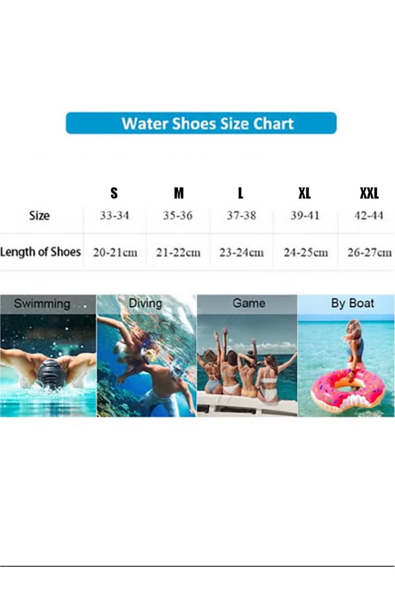 VUCATIN أحذية مائية للرجال والنساء، جوارب مائية سريعة الجفاف، أحذية شاطئ سهلة الارتداء، أحذية سباحة، جوارب يوغا حافية القدمين للرياضة، الشاطئ، السباحة، ركوب الأمواج، اليوغا، التمارين الرياضية (ب) - Image 2