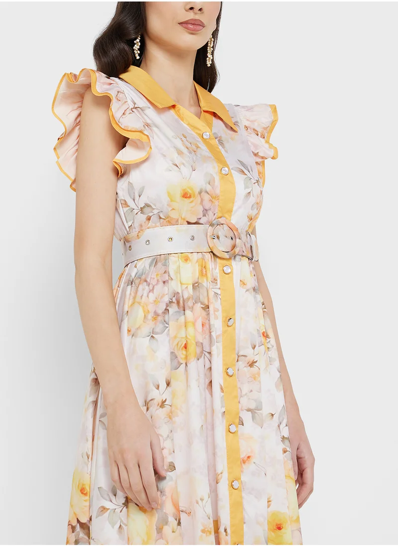 ايلا Floral Print Dress