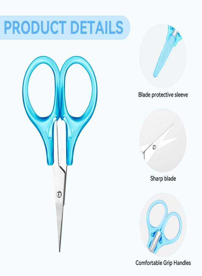 EupHHonycs Small Scissors All Purpose 3.5" Mini Detail Craft Scissors Set Stainless Steel Scissors with Protective Cover Tiny Scissors for Facial Hair Trimming Sewing Crafting DIY Projects (25 Pcs) - Image 5