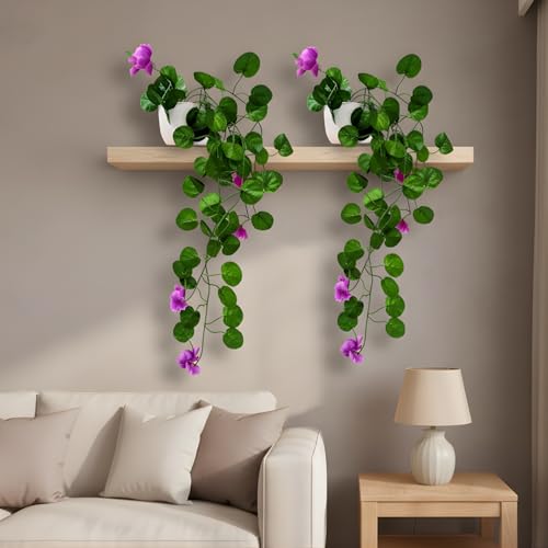 fancymart Artificial Flower Plant Home Décor with Small Size Pot | Pack of 2 | Plant Hanging for Home Decor | Office Decor (DESIGN-05) - Image 5