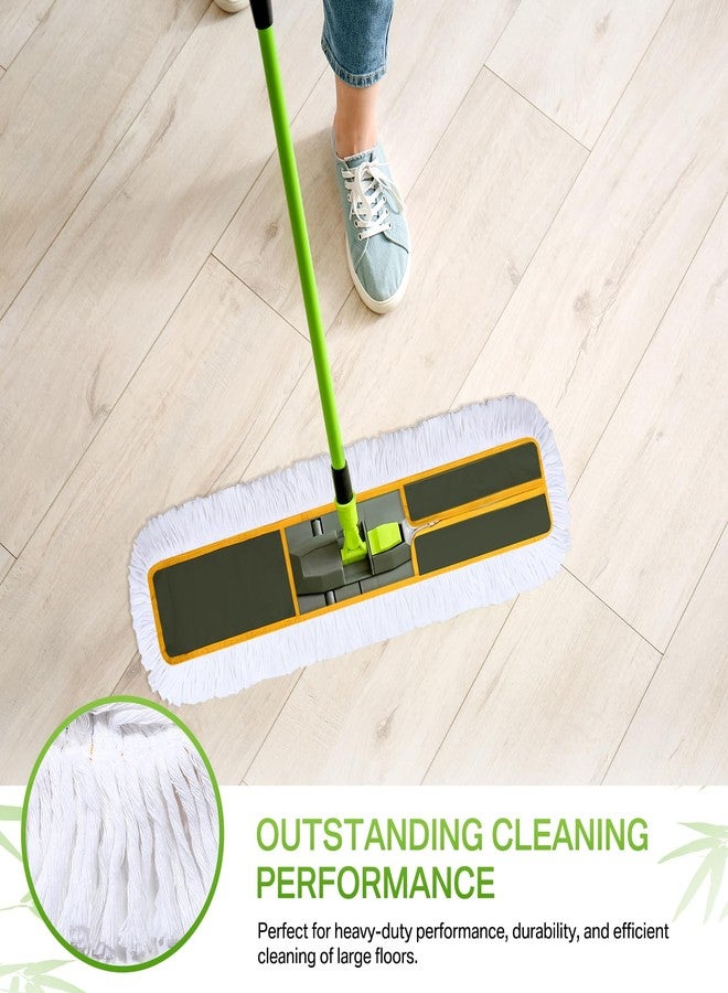 Maxdot 3 Pack 36 Inch Dust Mop Replacement Head for Floor Cleaning Large Cotton Commercial Industrial Heavy Duty Mop Head Refills Sweeper Replacement Janitorial Supply for Hardwood - Image 5