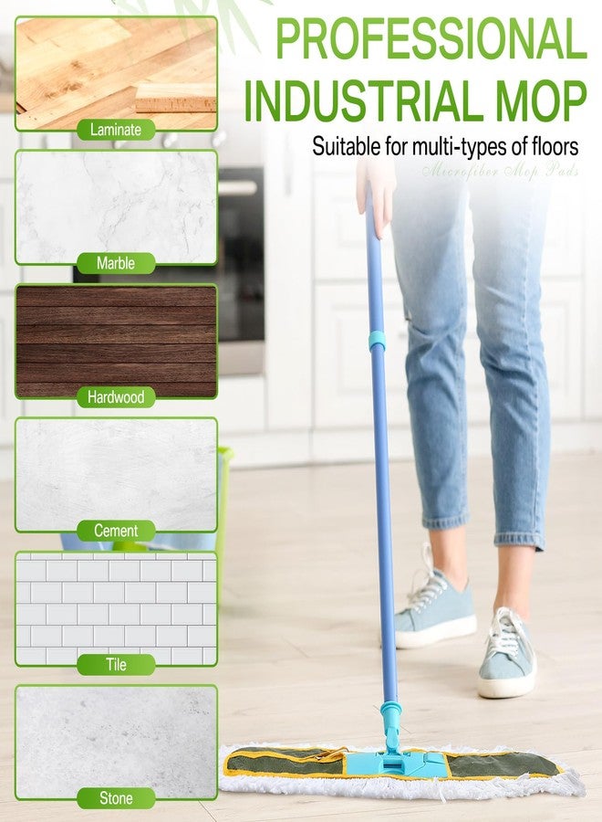 Maxdot 3 Pack 36 Inch Dust Mop Replacement Head for Floor Cleaning Large Cotton Commercial Industrial Heavy Duty Mop Head Refills Sweeper Replacement Janitorial Supply for Hardwood - Image 4