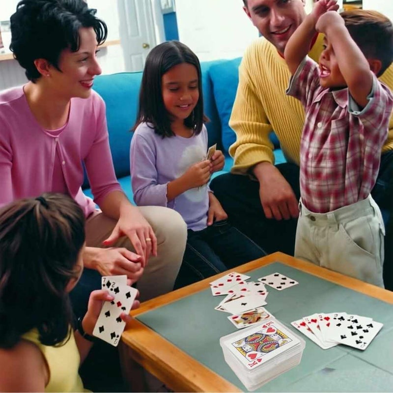 دكاوفه علبة تخزين بلاستيكية لبطاقات الألعاب، علبة بطاقات UNO، علبة لبطاقات اللعب، علبة تخزين بطاقات ذات سعة كبيرة (بدون بطاقات داخلها)، عدد القطع: 4 - Image 3