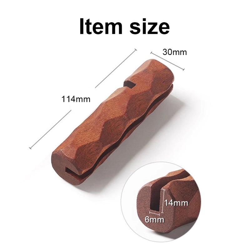Baking Tray Handle: Sapele Wood Heat Insulation Handle - Multi-Purpose Antislip Diamond Design Handle for Outdoor Baking, Tray Storage Drying Stand - Image 2
