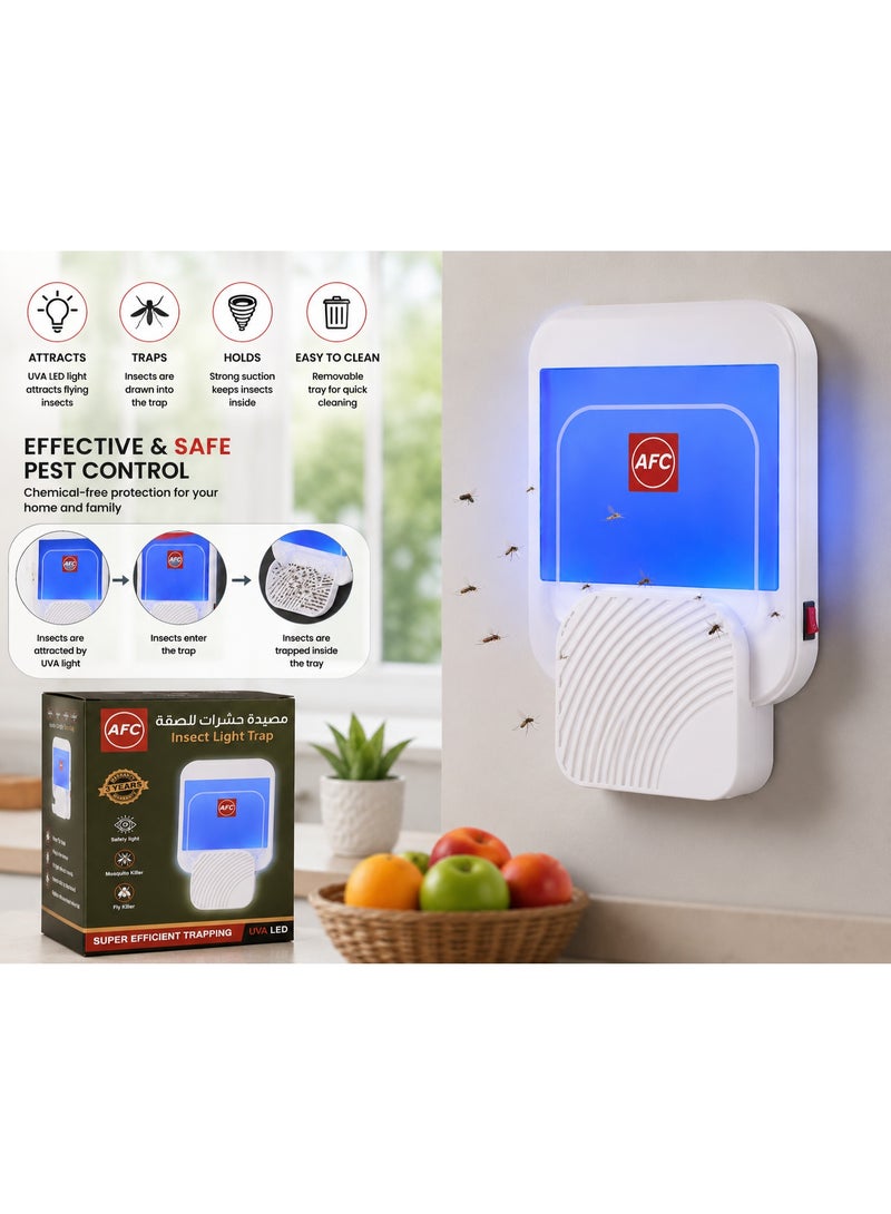 أفس مصيدة حشرات AFC بضوء UVA LED لقتل البعوض والذباب – جهاز آمن وهادئ لمكافحة الحشرات المنزلية - Image 1