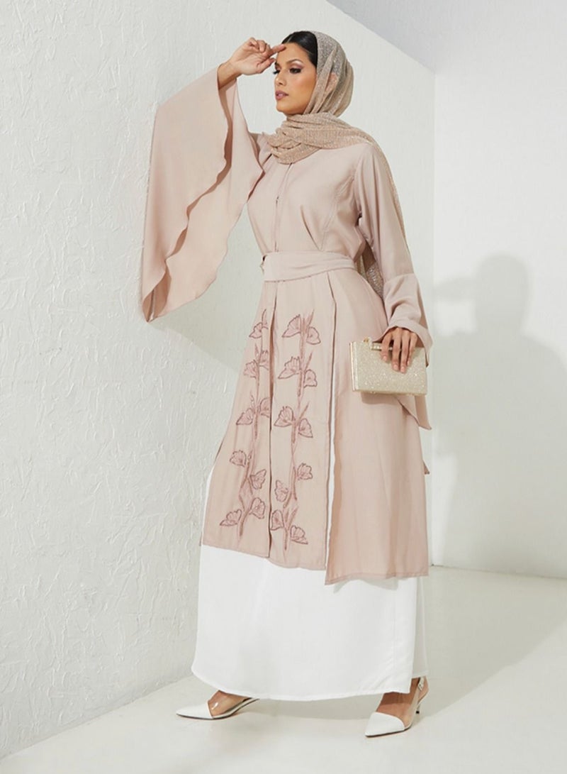 روزيت عباية طقم عباية مكون من قطعتين | مطرز - Image 2