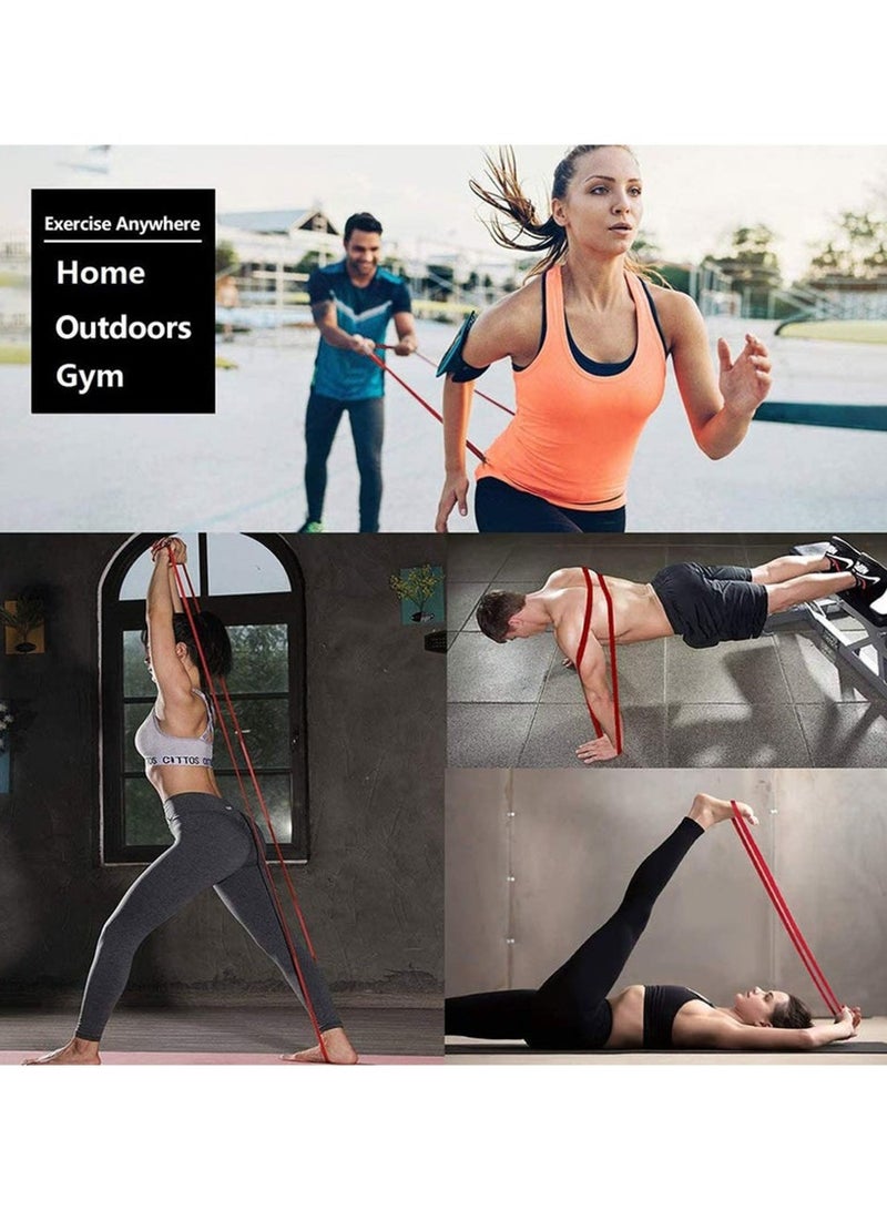 Leon Home 25-65 lbs Resistance Bands, Yoga Fitness Bands, Heavy Duty Weightlifting Exercise Stretch Bands for Weightlifting, Muscle Building, Yoga, Stretching Activities (black) - Image 4