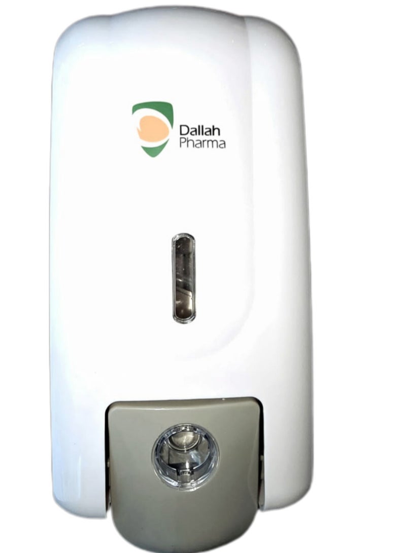 دله فارما موزع مثبت على الحائط لمطهر اليد أو صابون الرغوة الذي يستخدم حقيبة 1000 مل أبيض / رمادي - Image 1