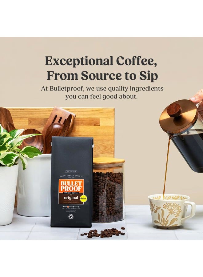 Bulletproof Original Medium Roast Whole Bean Decaf Coffee, 12 Ounces, Coffee Tested for Toxins, Packaging May Vary - Image 3
