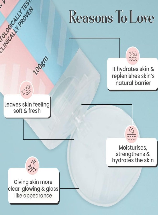 Glamveda Korean Rice & Ceramide Peel-Off Mask for Men & Women | Brightening Face Pack for Even Skin Tone | Anti-Ageing & Deep Nourishment | Hydrates Dry & Dull Skin | Dermatologically Tested | 100g - Image 2