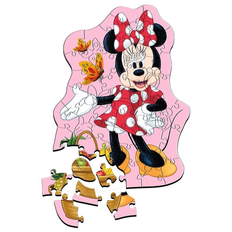 Trefl - Wooden Puzzle Of Cheerful Minnie mouse 50 Pieces - 20279 - Image 2