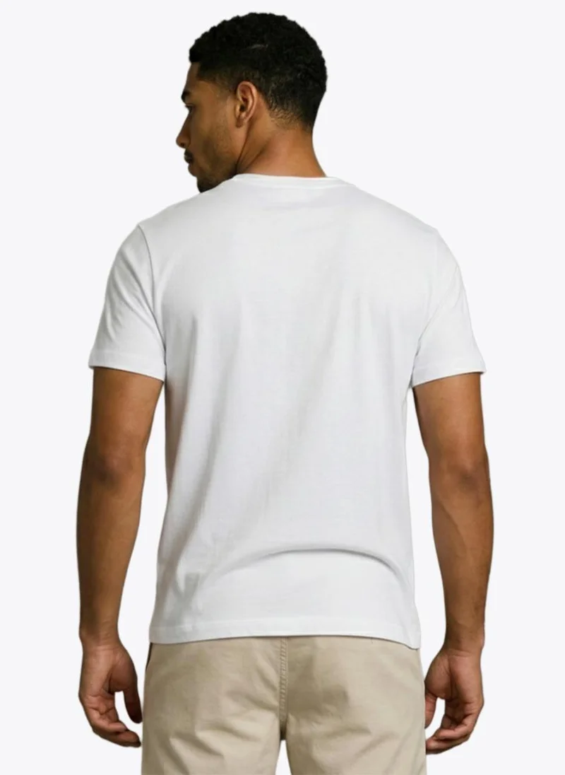 نوتيكا Men Regular Fit Short Sleeve T-Shirt for Everyday Casual Wear-White