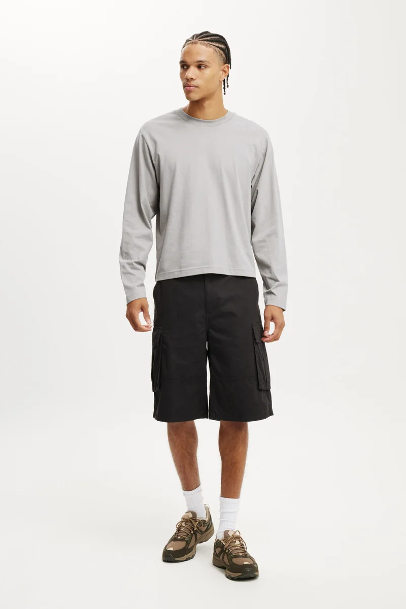 كوتون اون Cropped Fit Long Sleeve