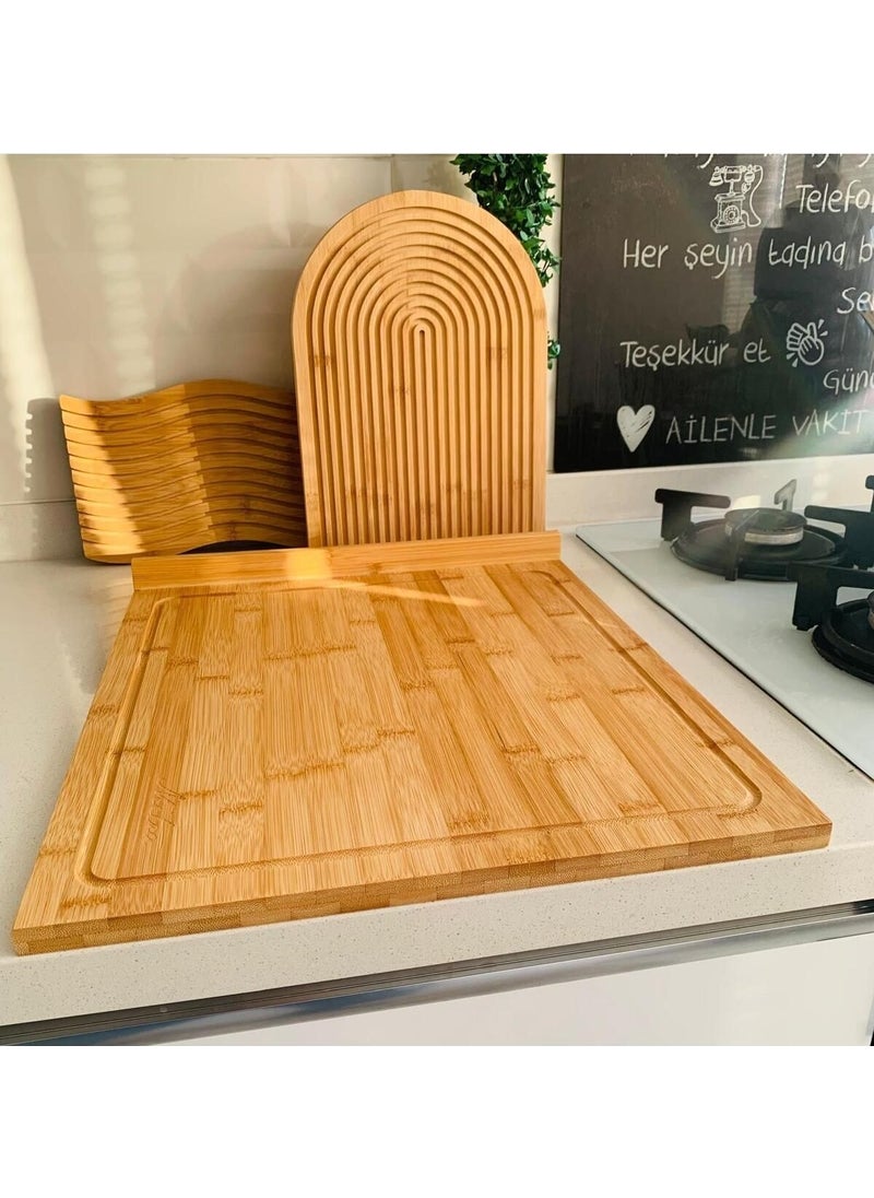 Devigo - Master Chef Style Mega Size Countertop Dough Rolling and Cutting Board 53x46 Cm - Image 1