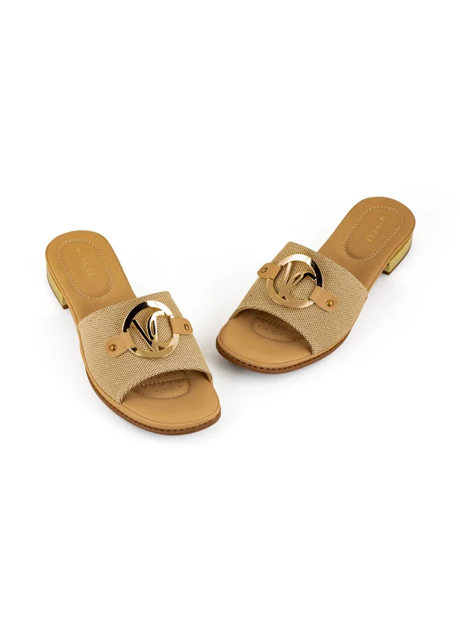 Vincci Women One Strap Low Heel Sandals