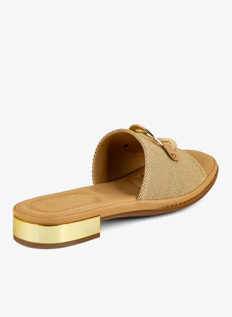 Vincci Brown Women One Strap Low Heel Sandals for Women | Best Price UAE