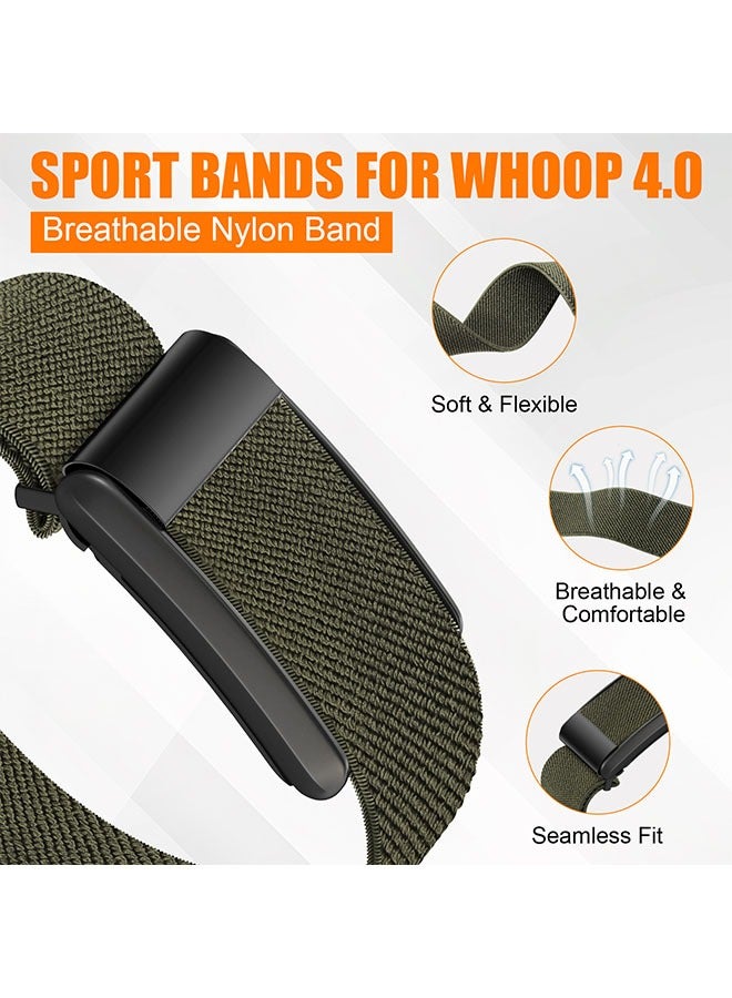 Wristband for WHOOP Band 4.0, Stretchy Nylon Bands, Enhanced Performance, Comfort and Durability,Easy to Use and Adjustable, Compatible with the Whoop Bicep Bands  - Image 2