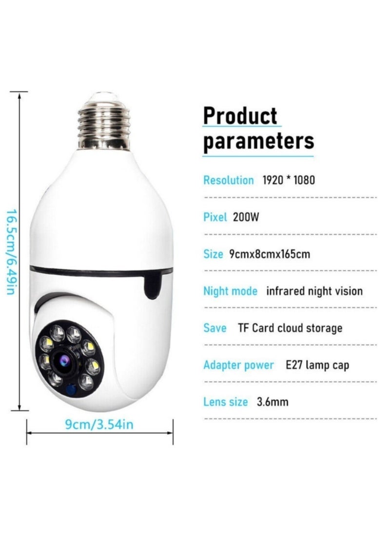 ELTRAZONE 5 PACKES Camara 5G WiFi De Seguridad 360Con Audio Microfono Para Casa y Exterior  - Image 3