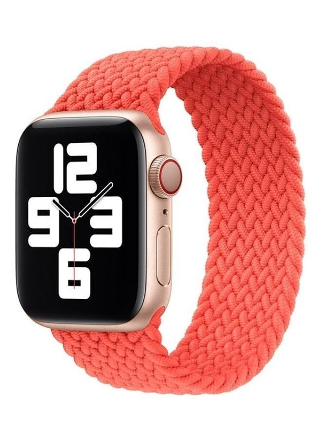 NIBEMINENT - Replacement Strap For Apple Watch Series 7 41mm/6,SE,5,4 40mm/3,2,1 38mm Bright Orange - Image 1