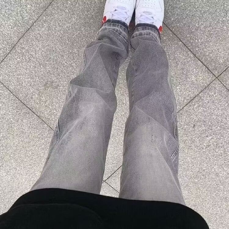 Unisex Classic Denim Jeans Loose Fit Daily Outdoor Wear - Image 3